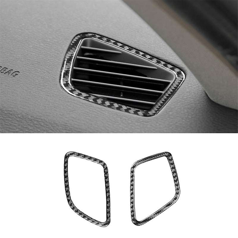 For Bmw X3 F25 2011-17 Lhd Carbon Fiber Air Vent Outlet Frame Sticker