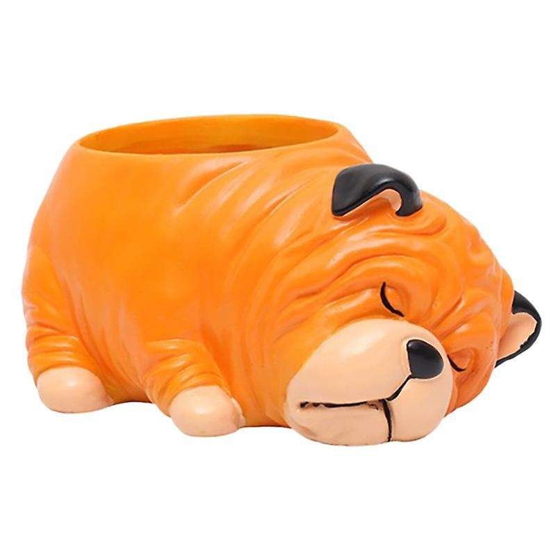 1pcs Resin Cartoon Dog Succulent Cactus Planter Pot,c
