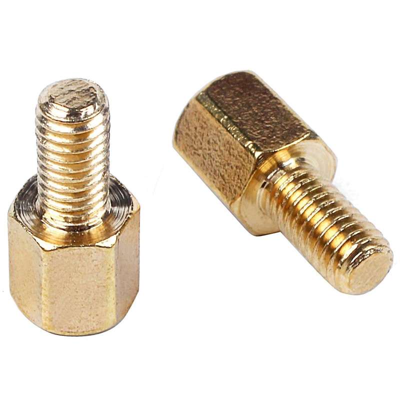 100pcs Brass Hex Standoff Spacer Screw Female to Male 5mm+6mm M3 3mm