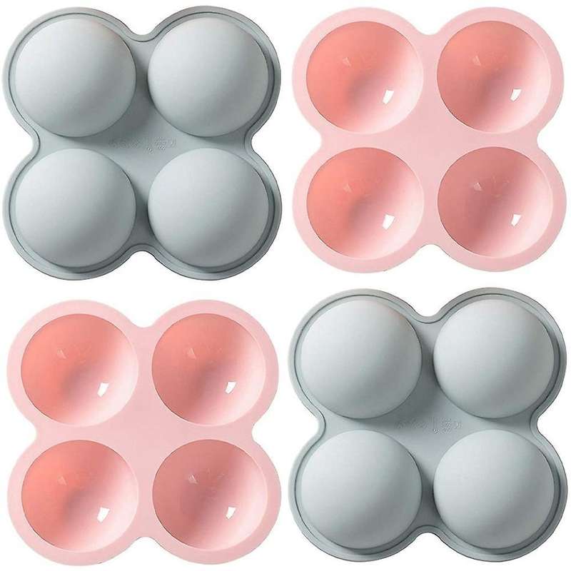 Hot Chocolate Bomb Mold, for Cake, Chocolate, Jelly, Pudding, 4 Pack