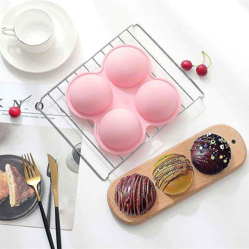 Hot Chocolate Bomb Mold, for Cake, Chocolate, Jelly, Pudding, 4 Pack