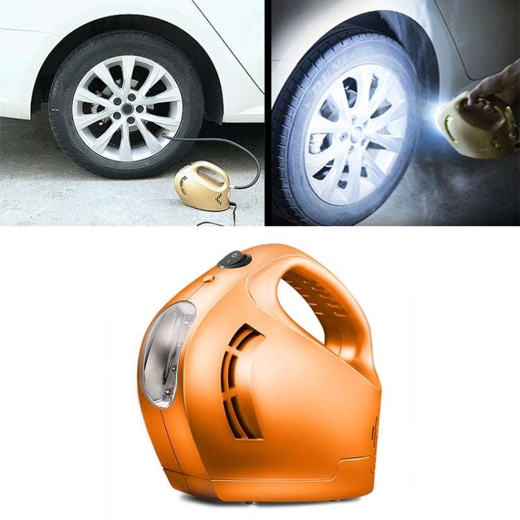 DC 12V 100W Four In One Portable  Car Tire Pump Inflatable Pump(Orange)