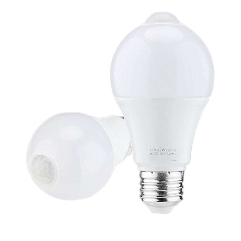 12w Motion Sensor Light Bulb,outdoor/indoor Movement