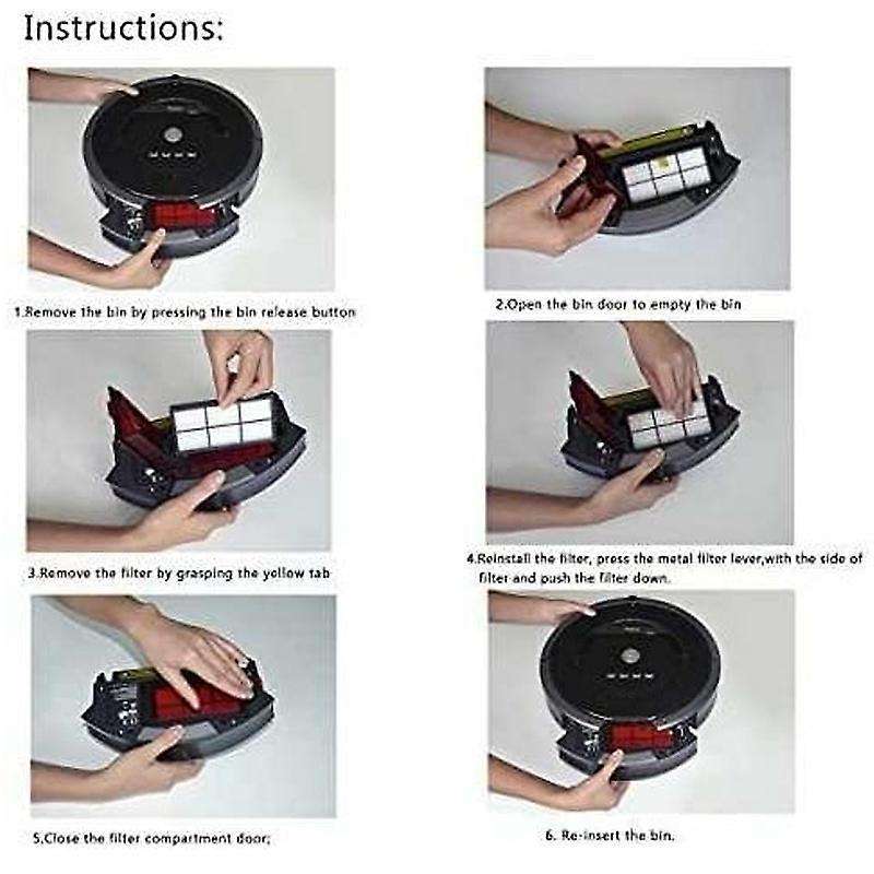 11 Pcs Hepa Filter for Irobot Roomba Filters for Vacuum Cleaner,kit