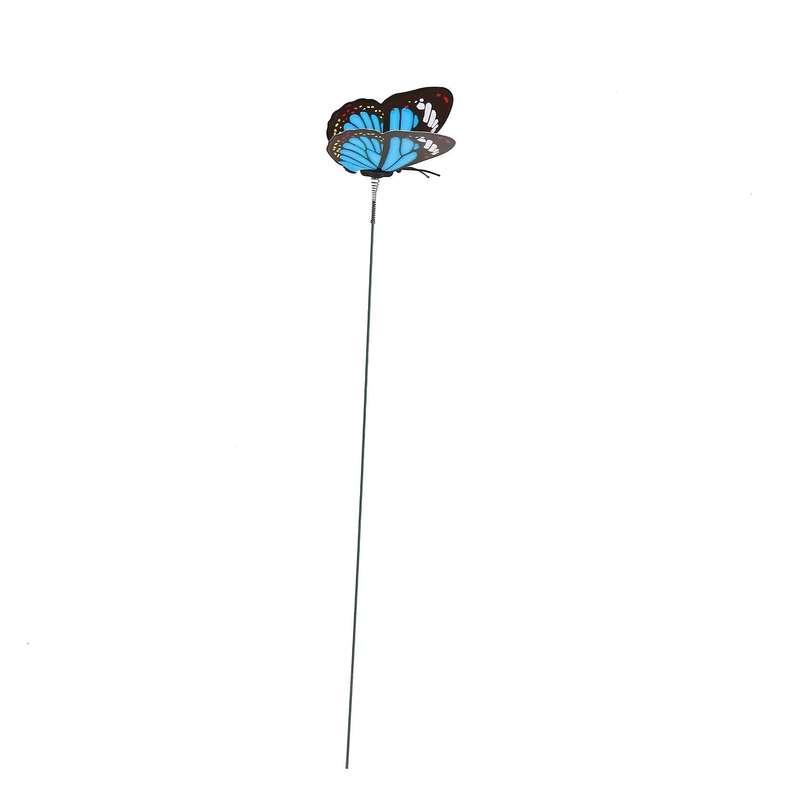 50pcs Colorful Butterfly Stakes Garden Flower Pots Decoration