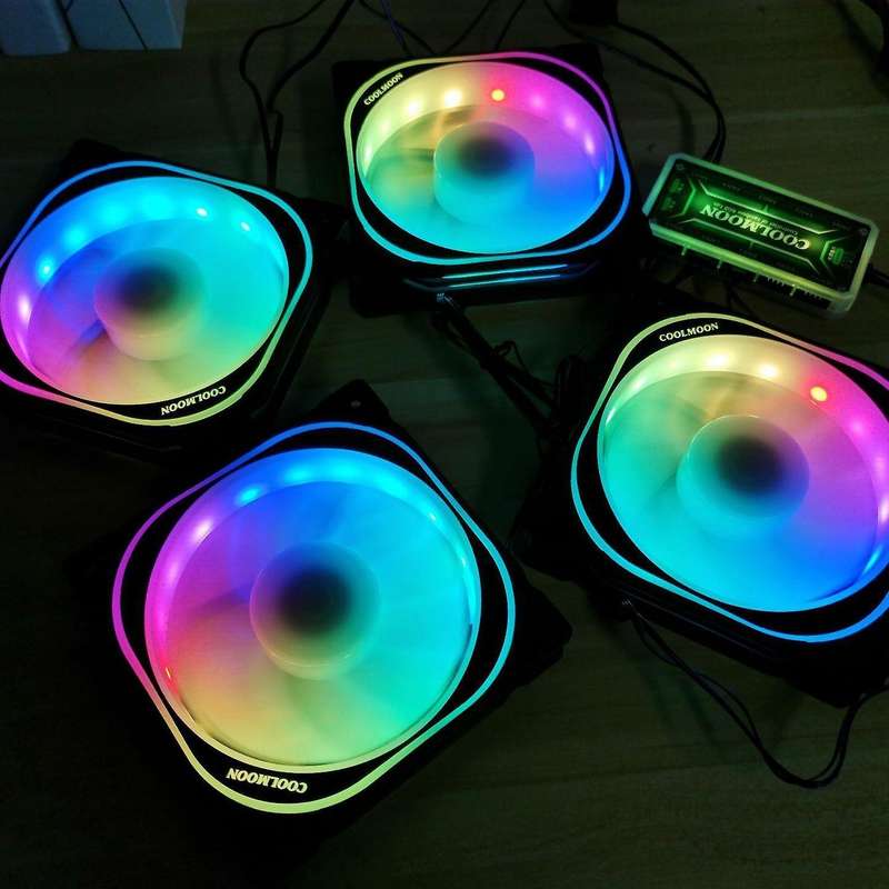 Coolmoon Remote Rgb Lighting Music Controller Chassis Fan Control