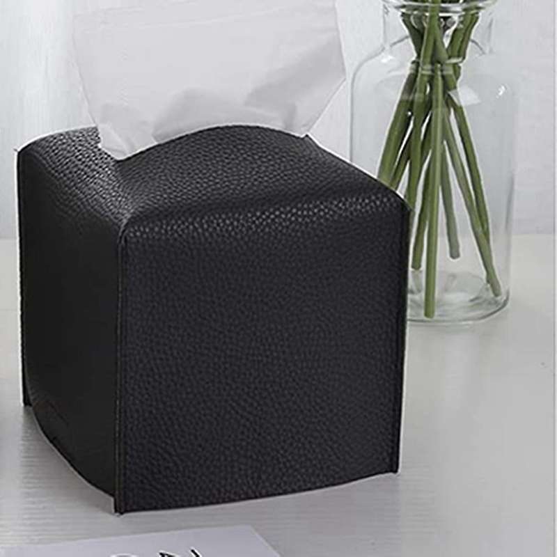 Tissue Box Cover, Square Tissue Box for Desk, Hotel, Restaurant