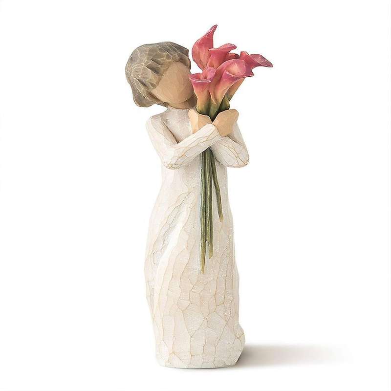 Bouquet Boys Miniature Statues Home Decorations Resin Crafts Gift