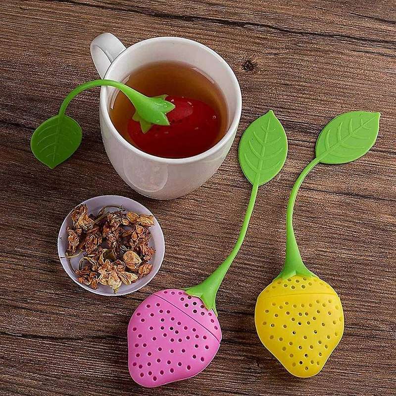 Tea Infuser Strawberry Shaped Tea Filling Reusable Tea Cup Filter