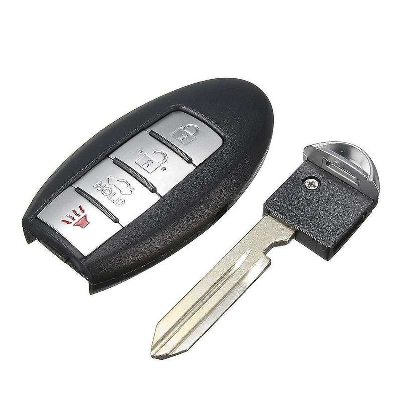 4 Buttons Remote Key Fob Case Shell Uncut Blade for Nissan