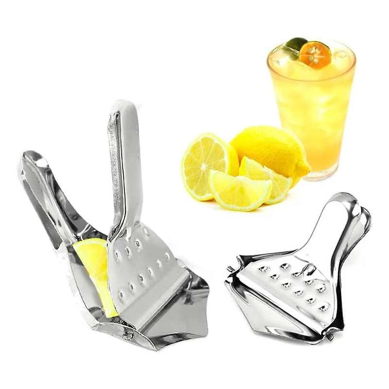 Stainless Steel Lemon Wedge Squeezer, Manual Lemon Clamp, 4 Pieces