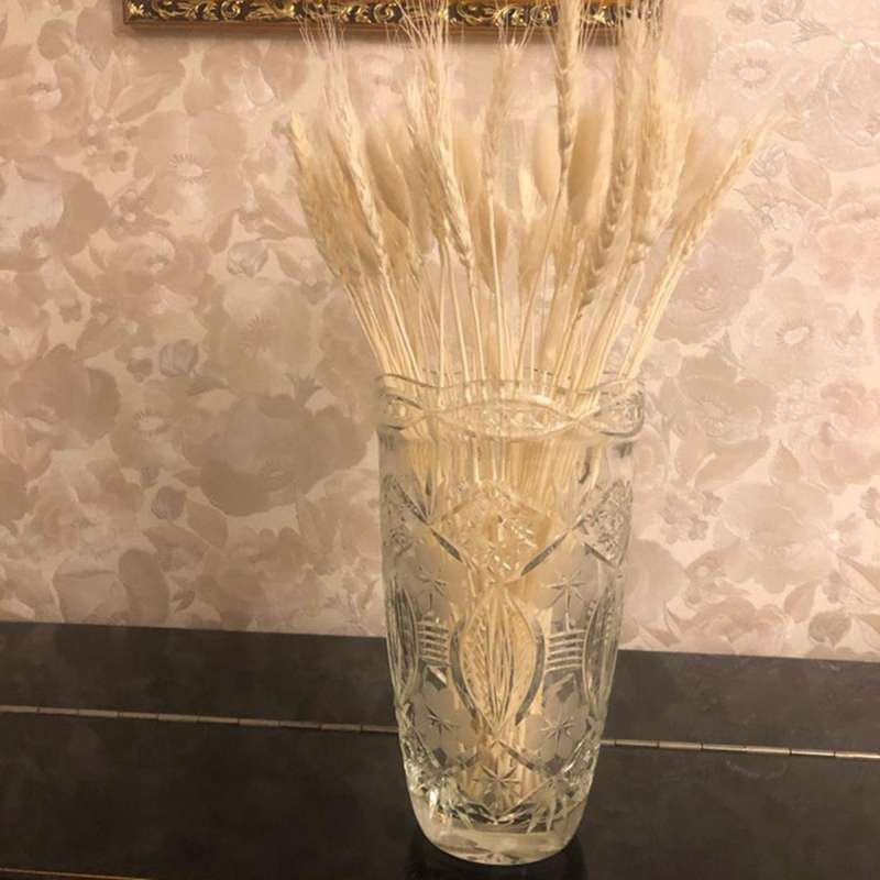 50 Pcs Wheat Ear Flower Natural Dried Flowers for Wedding Party Decor