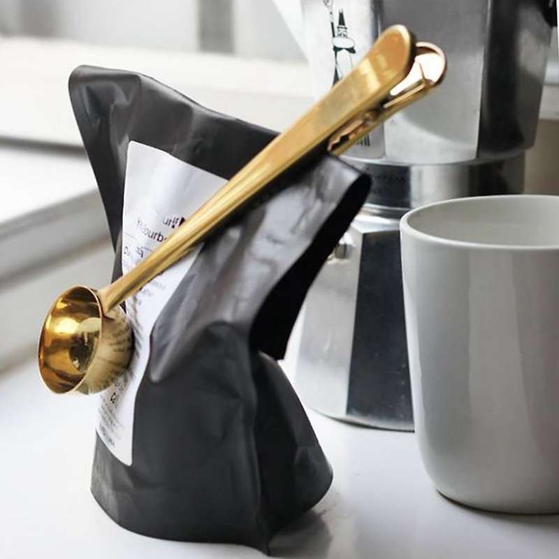 2 In 1 Multifunctional Condiment Spoon Coffee Spoon Spoon with Clip
