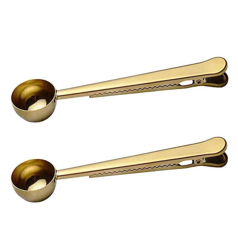 2 In 1 Multifunctional Condiment Spoon Coffee Spoon Spoon with Clip