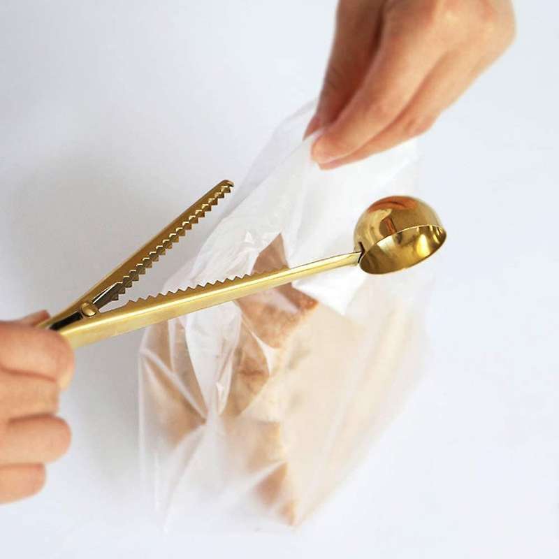 2 In 1 Multifunctional Condiment Spoon Coffee Spoon Spoon with Clip