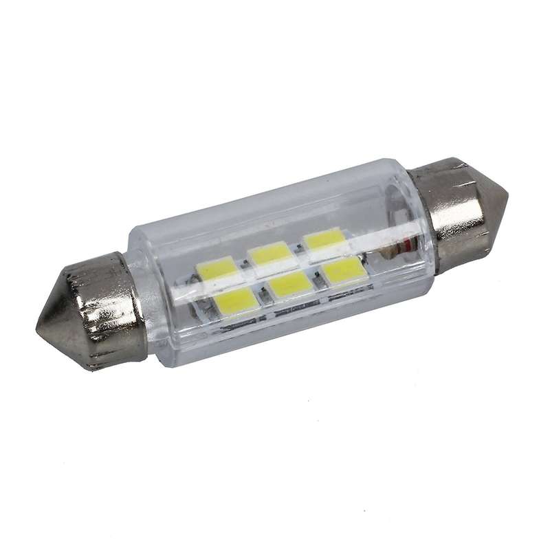 38mm White 6 Smd Led Car Interior Dome Light Lamp Bulb Dc 12v New