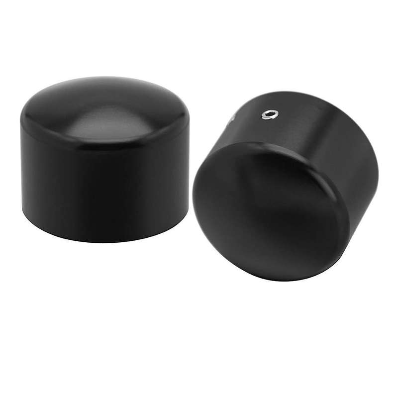 Black Front Axle Nut Cover Cap