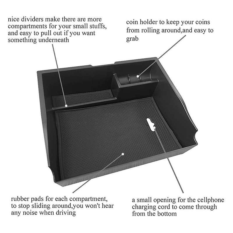 For Toyota Sienna 2011-2020 Central Console Armrest Storage Box