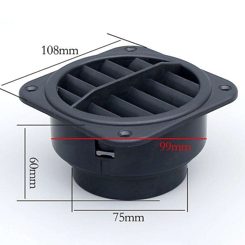 75mm Car Air Vent Outlet Flat Heater for Webasto Eberspacher Parking
