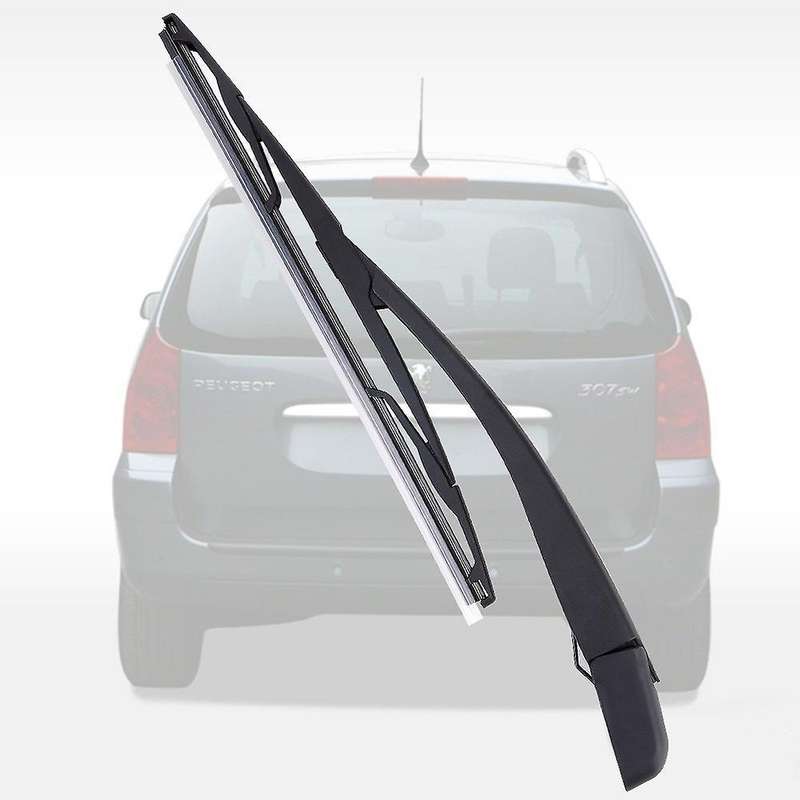 Rear Arm Blades Wiper Blade Black for Peugeot 307 Sw / Estate