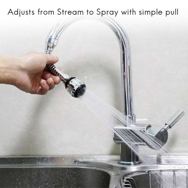 Stainless Steel 360 Rotatable Water Saving Faucet Tap Aerator Faucet