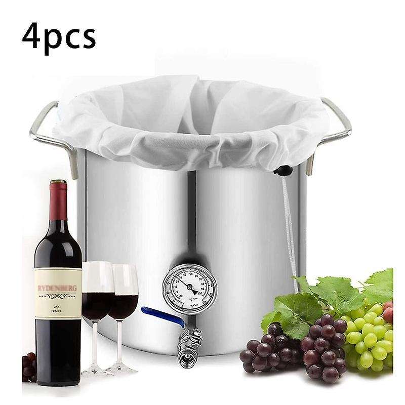 4 Pack Brew Bags -reusable Mesh Bag 38x42cm