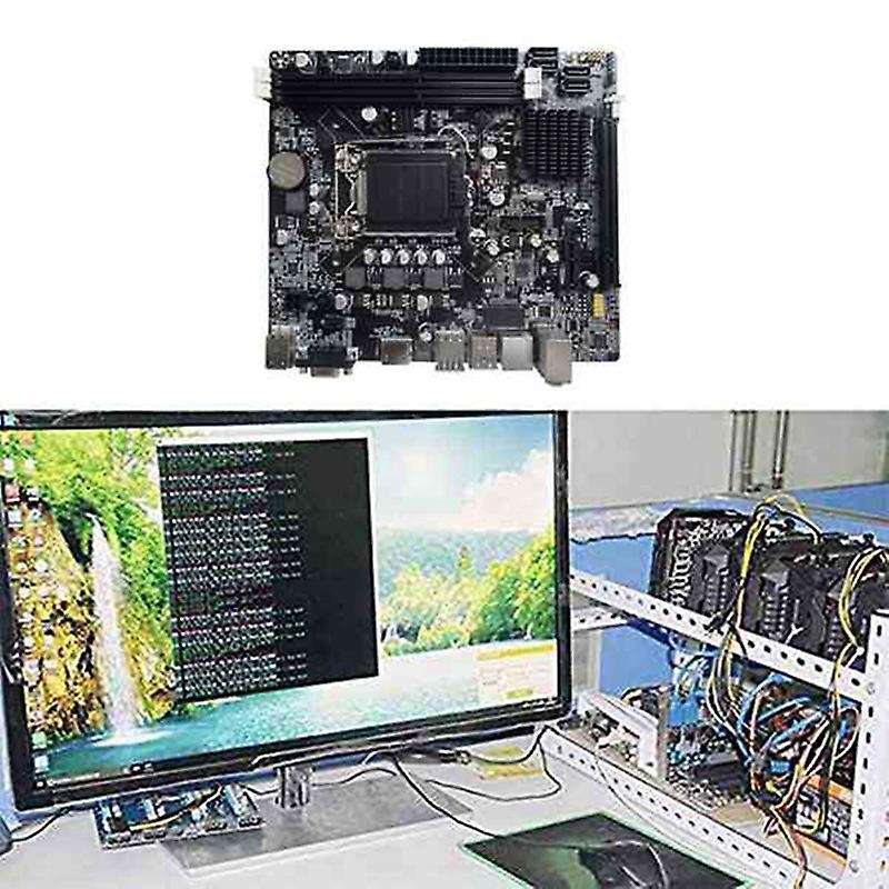 B75 Mining Motherboard Support I3 I5 I7 Support Sata3.0 Interface
