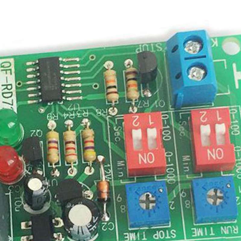 Dual Time Adjustable Cycle Delay Timing Relay Repeat On Off Switch