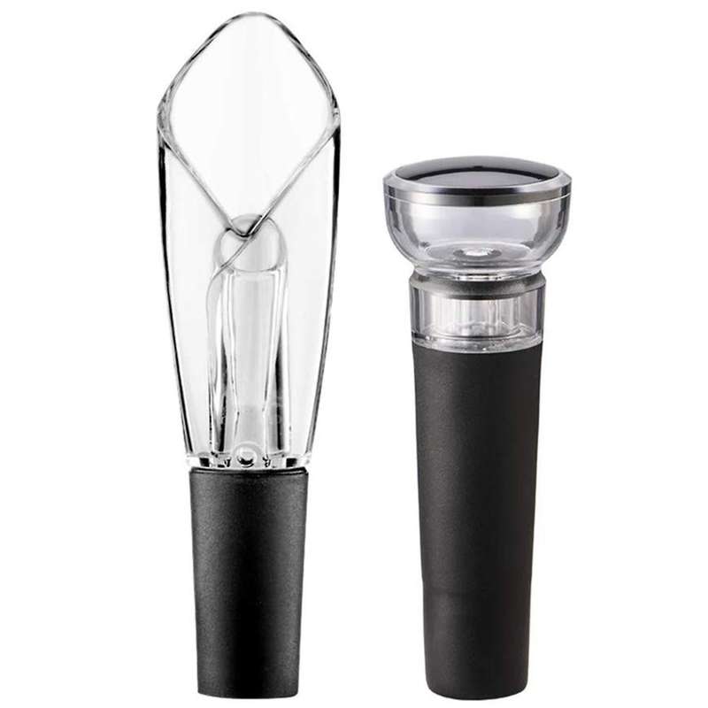 Vacuum Stopper and Wine Aerator & Pourer Vacuum Saver Pump (set Of 2)