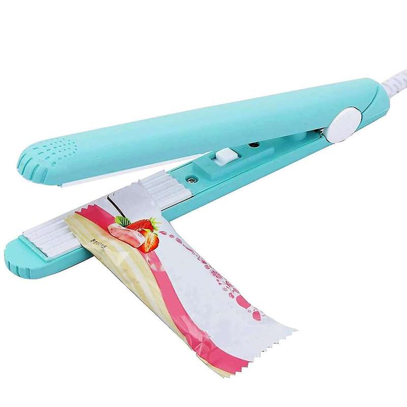 Household Heat Sealer Nail Strips Bag Sealer for Food Us Plug Blue