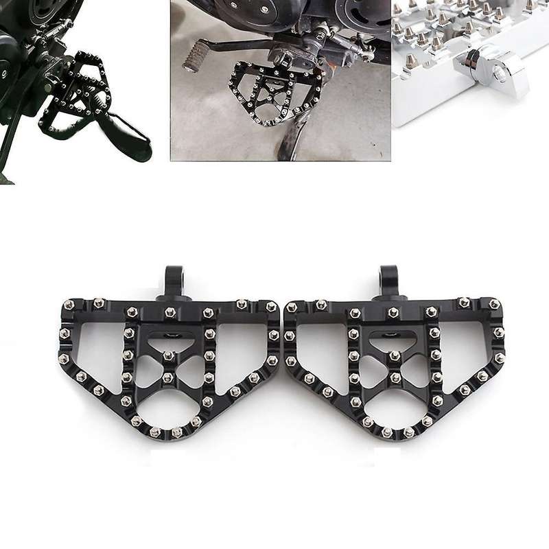 Motorcycle Foot Pegs for Sportster 883 Dyna Softail Fat Boy Silver