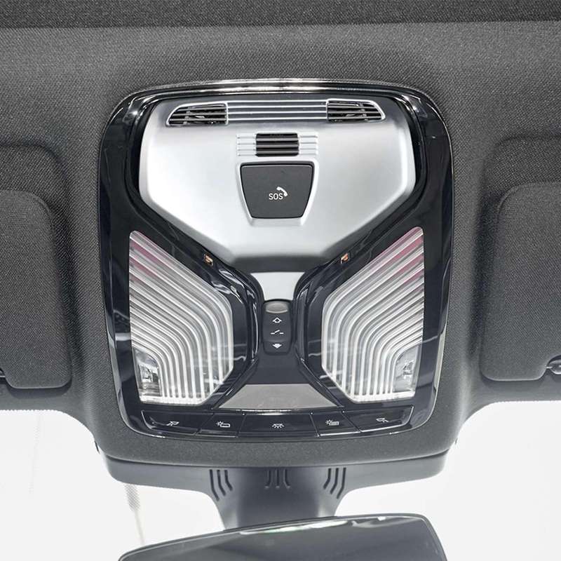 Silver Chrome Front Reading Light Panel Cover Trim