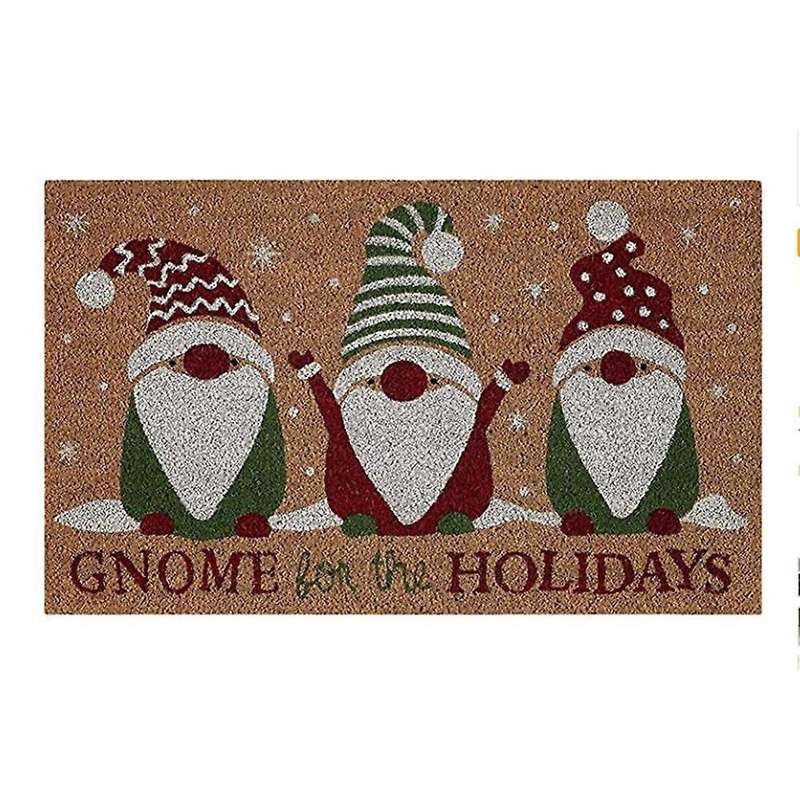 Christmas Halloween Dwarf Doormat Blanket Front Door Decorations