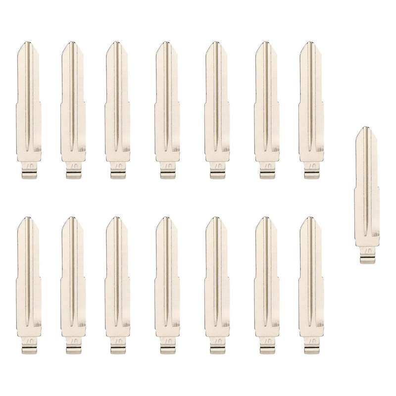 15pcs Remote Key Uncut 07 Key Blade for Mitsubishi Asx Pajero