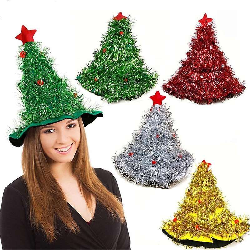 Christmas Tree Hat On Headband Christmas Party Fancy Hat - Green