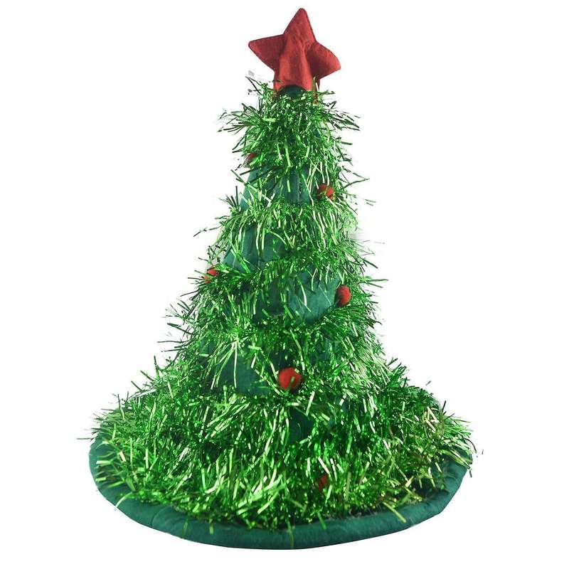 Christmas Tree Hat On Headband Christmas Party Fancy Hat - Green