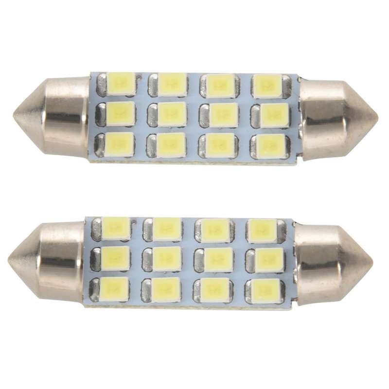 42mm 12 Smd 3528 Led White Car Interior C5w Dome Festoon Bulb Light