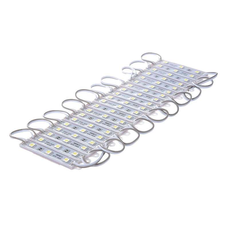 20pcs 5050 Smd 3-led Module White Waterproof Modules 12v