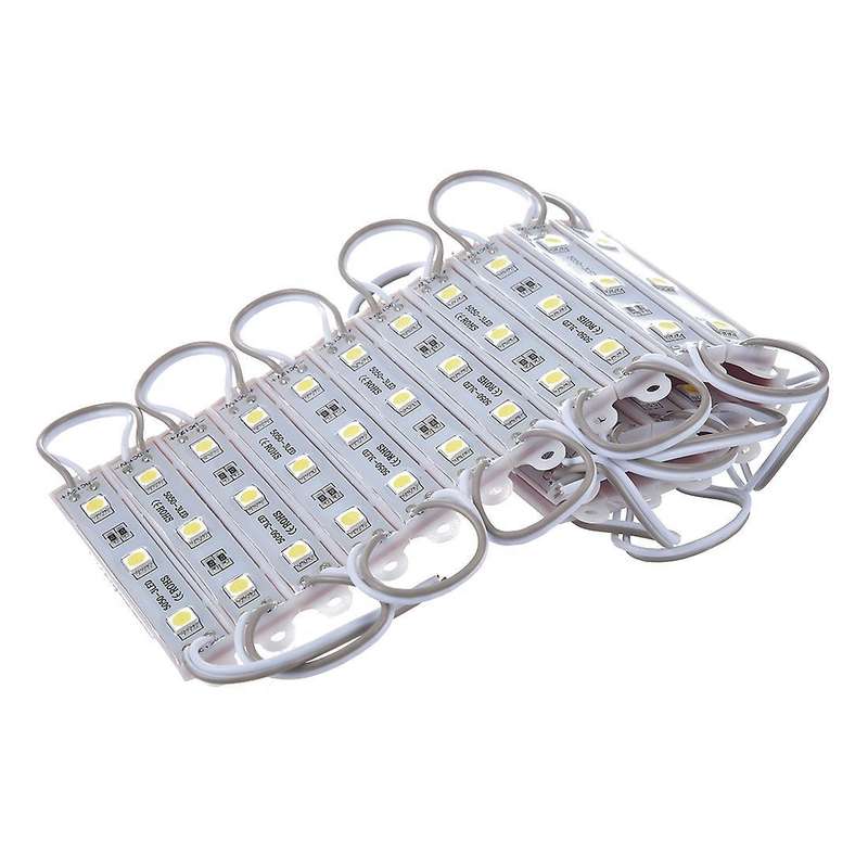 20pcs 5050 Smd 3-led Module White Waterproof Modules 12v