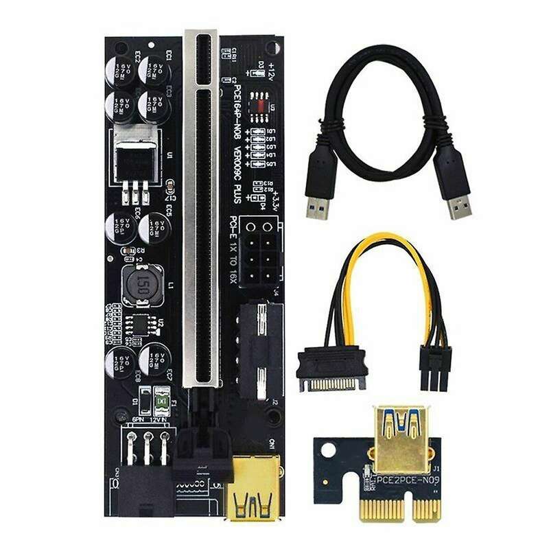 1pcs Ver009c Plus Usb3.0 Pci-e Riser Extender Riser Adapter Card