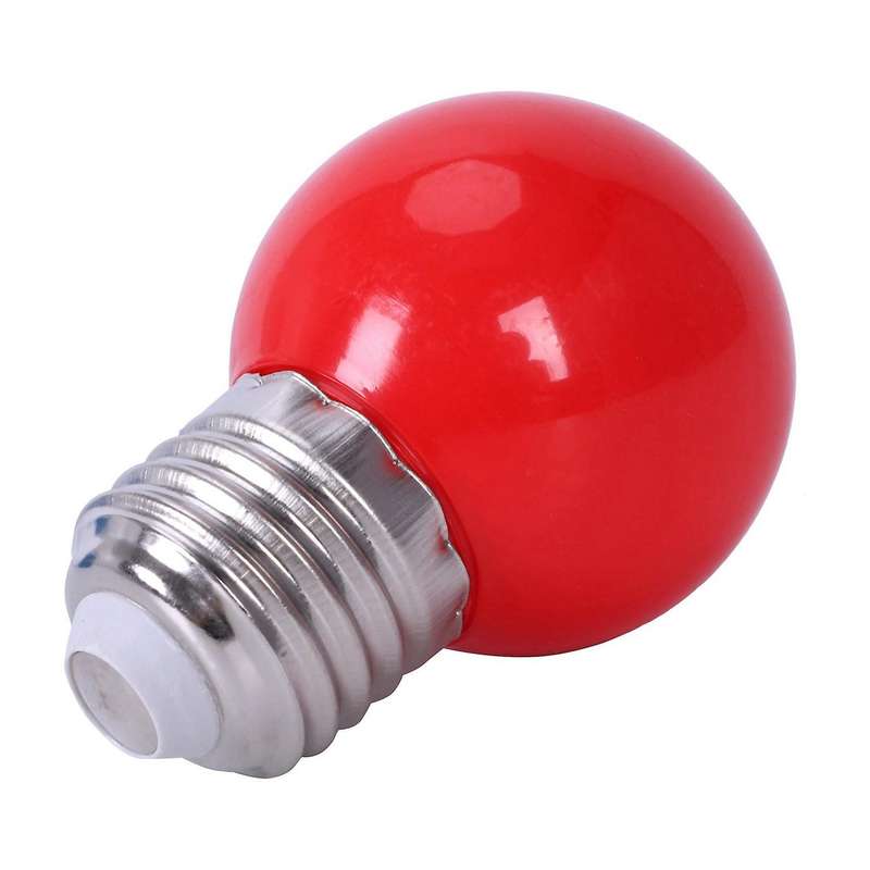 2x E27 3w 6 Smd Led Energy Saving Globe Bulb Light Lamp, Red