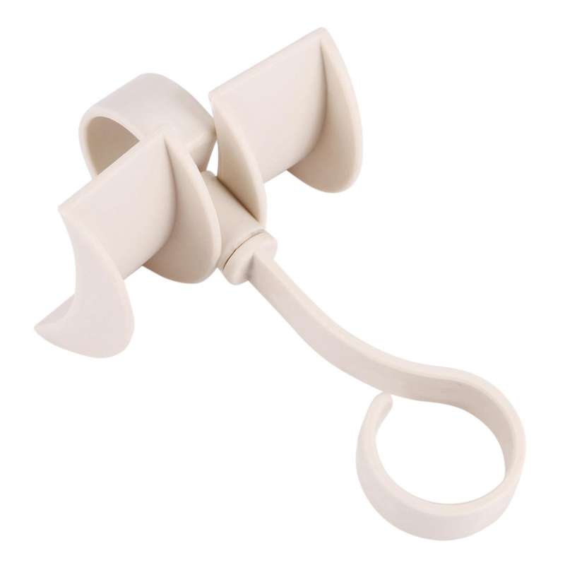 Rotating Storage Rack Bag Hanger Clothes Plastic Rack Tie Beige