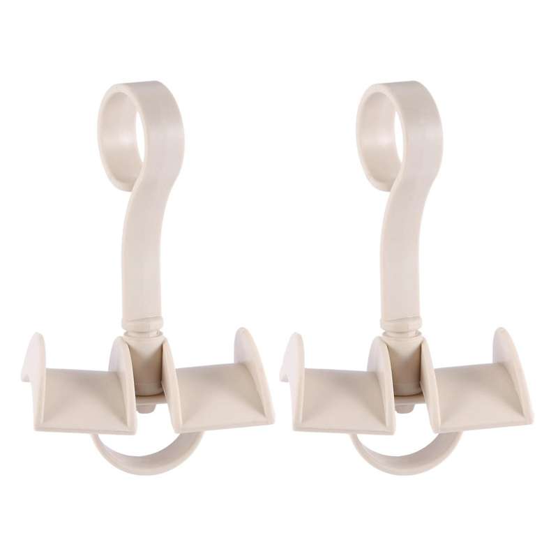 Rotating Storage Rack Bag Hanger Clothes Plastic Rack Tie Beige