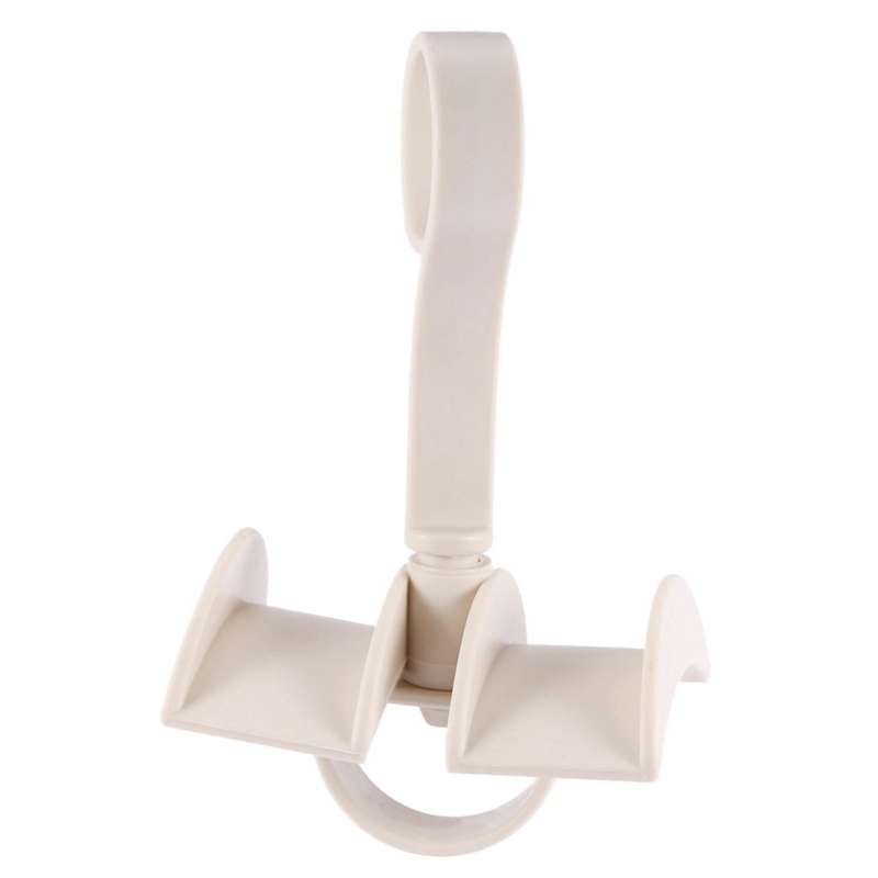 Rotating Storage Rack Bag Hanger Clothes Plastic Rack Tie Beige