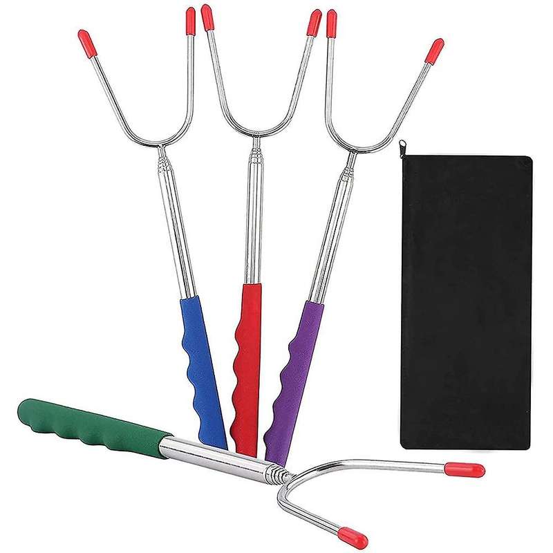 Extendable Telescopic Stainless Steel Smores Sticks Skewers
