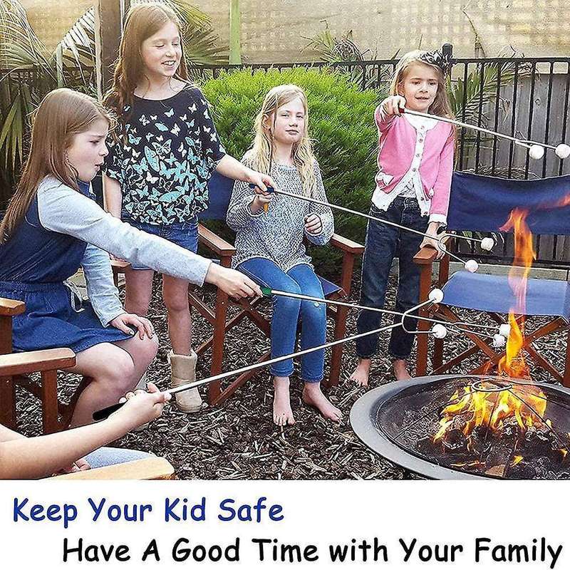 Extendable Telescopic Stainless Steel Smores Sticks Skewers