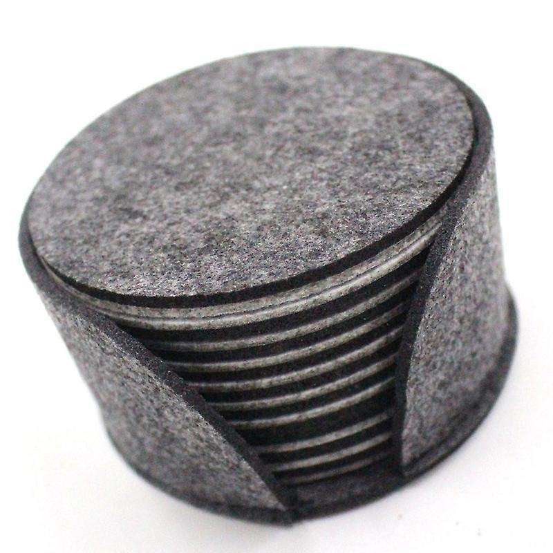 Glass Coaster, Round Coaster, with Beverage Box, Bar, Cup 10-pc Set
