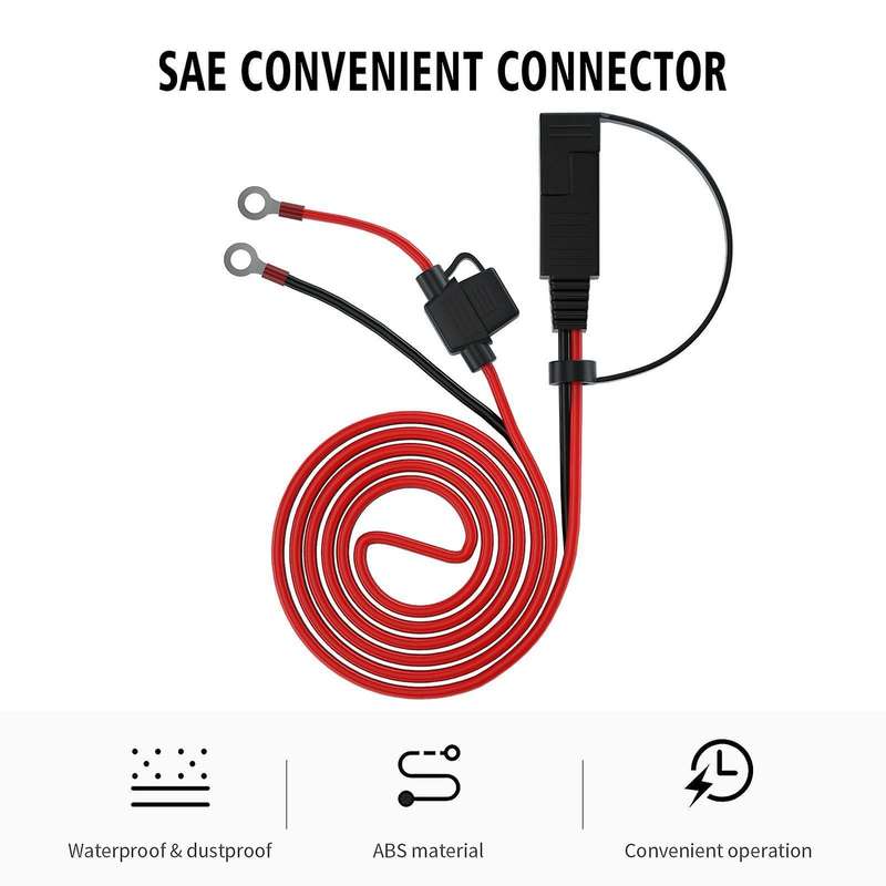 Sae Connector 4.59ft 12v Ring Terminal Sae to O Ring Connecters