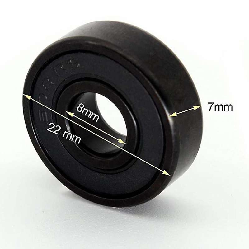 High-speed 608rs Hybrid Black Ceramic Bearings Skateboard Bearings