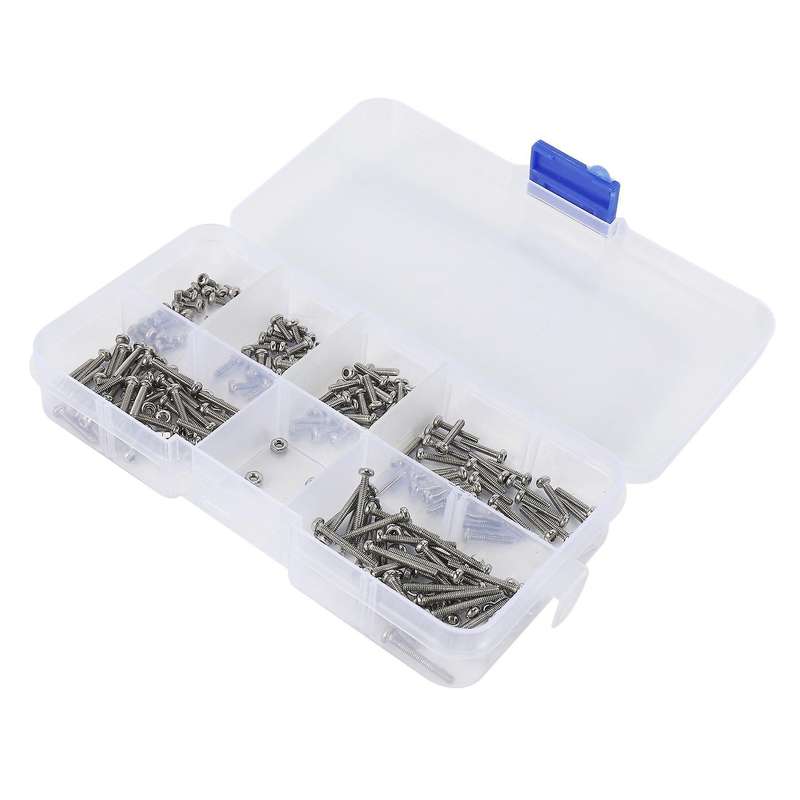 230pcs M2 304 Stainless Steel Hex Socket Button Head Screws Nuts Kit